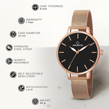 Carlington Big Dial Women’s Watch - Image 6